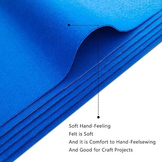 Jtnohx Self Adhesive Felt Sheets, 12 Pieces Felt Fabric - Image 4