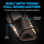 OX Tools Leather Tool Holsters & Pouches – Hammer, Tape Measure, Utility & - Image 3