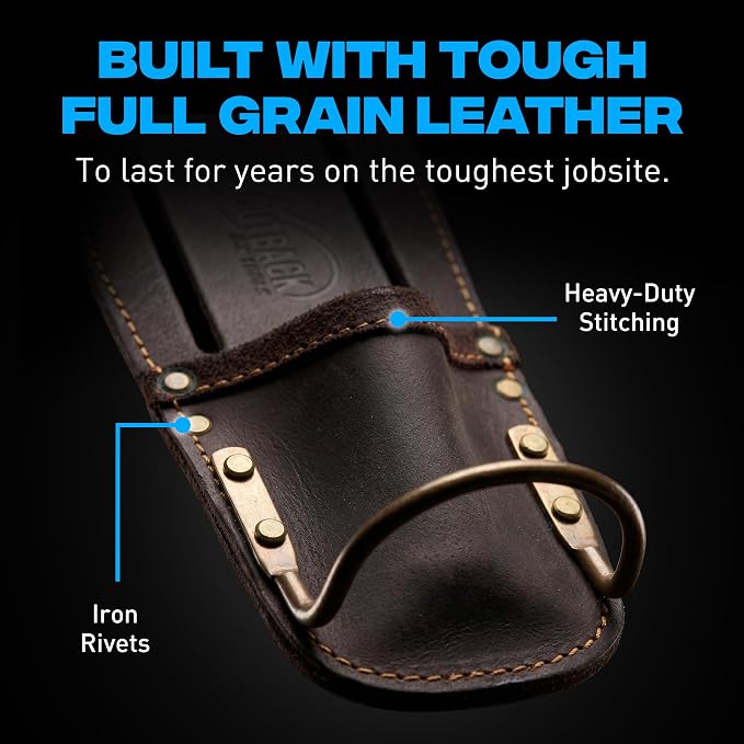 OX Tools Leather Tool Holsters & Pouches – Hammer, Tape Measure, Utility & - Image 3