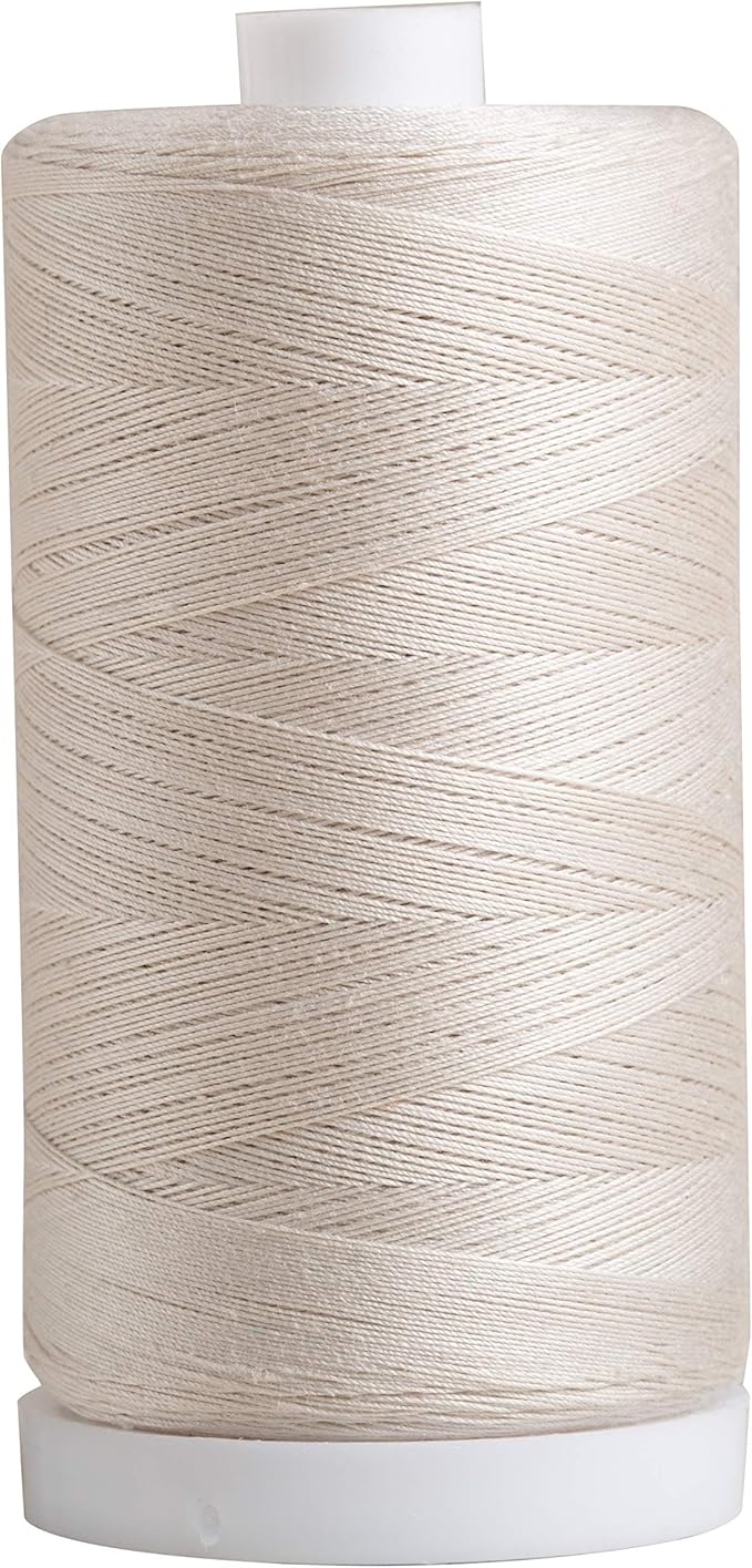 Connecting Threads Parchment Natural 100% Cotton Thread Spool | Large 1200 yard by ConnectingThreads