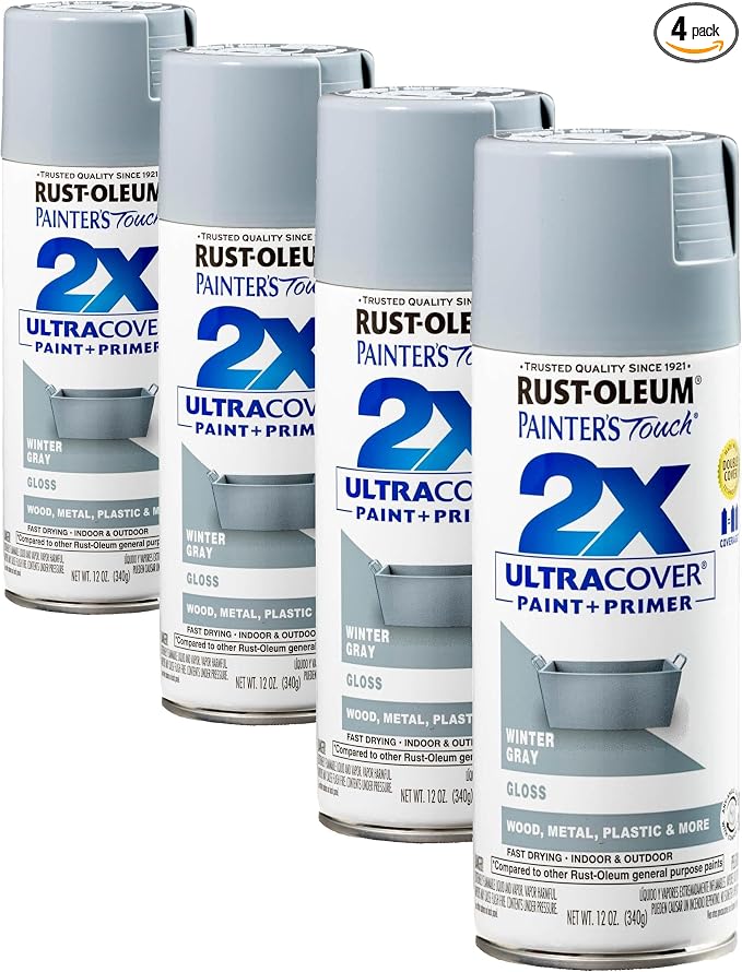 Rust-Oleum 334049 Painter's Touch 2X Ultra Cover Spray Paint, 12 oz, Gloss by Rust-Oleum