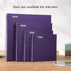 potricher 7 x 7 Inch DIY Scrapbook Album 40 Pages Hardcover Kraft Paper Scrap - Image 6