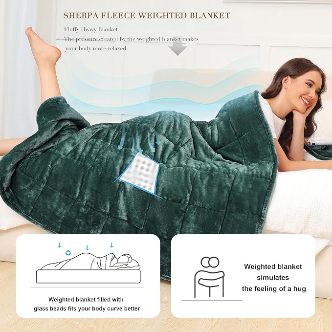 Alomidds Weighted Blanket Queen Size 20lbs 60 x 80 inches, Adult Weighted - Image 6