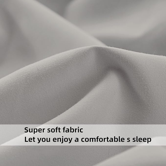 HBHLFZ Queen Fitted Sheet Only, Soft Breathable Bottom Sheet - Image 4