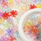 CYEENUT40pcs Flower Shape Beads Color Iris Bead Color Lily Beads - Image 4