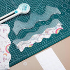 Kigley 2 Pcs Free Motion Quilting Templates Waves Acrylic Quilting Rulers - Image 6
