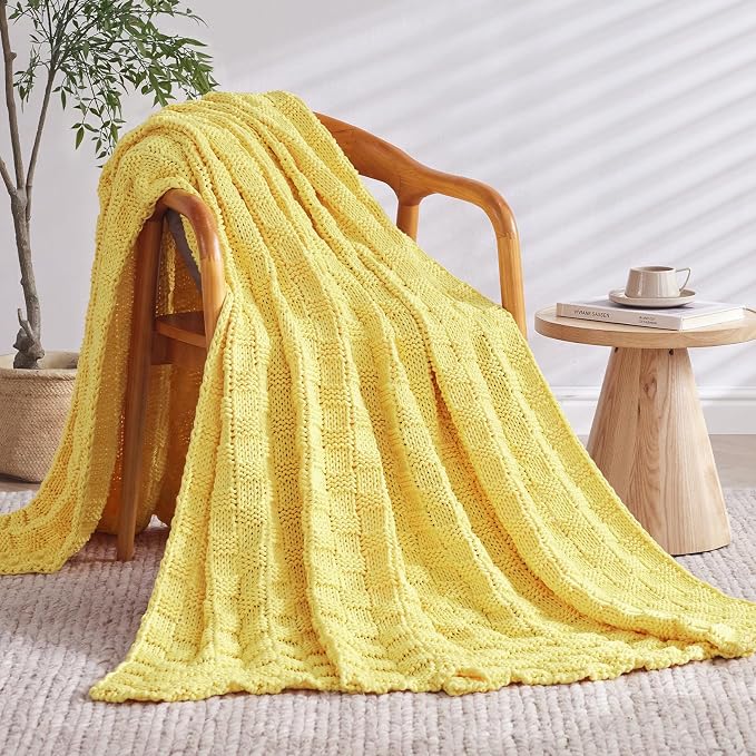 Knitted Weighted Blanket for Adult, No Beads Heavy Blanket 60” x 80'' 20lbs - Image 2