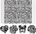 Tintnut Leopard Permanent Vinyl Zebra Pattern Adhesive Vinyl 8 Pcs 12x10in | by Tintnut