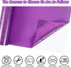 ​TORC Purple Glitter HTV Purple Heat Transfer Vinyl HTV Rolls - Image 2