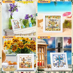 Trandraft 13 Pcs Cross Seasonal Diamond Art Kits - Image 5