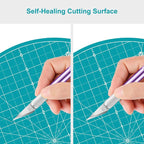 Headley Tools 13"x13" Round Rotating Cutting Mat, Self Healing Mat - Image 5