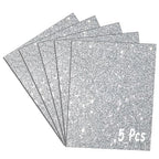 Glitter Acrylic Sheets 1/8" 7.87x7.87, 5 Pack | 1/8" Thick, Translucent Cast by FaeliKnise-BringFairytoLife