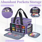 Anitor Large Sewing Supplies Organizer, Double Layer Sewing Storage Organizer - Image 6
