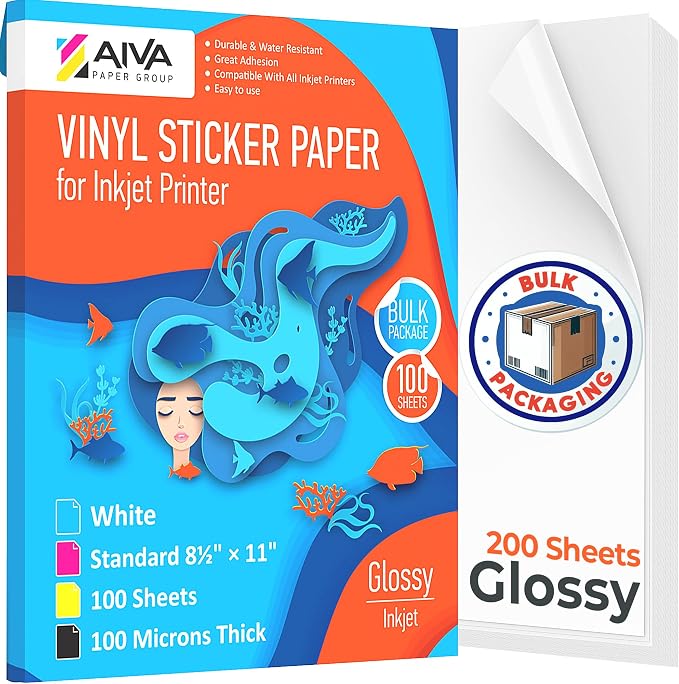 Printable Vinyl Sticker Paper by AIVA
