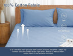 Pillow Cases, King Size Cotton Percale Weave Pillowcases, Pre-Shrunk Breathable - Image 4