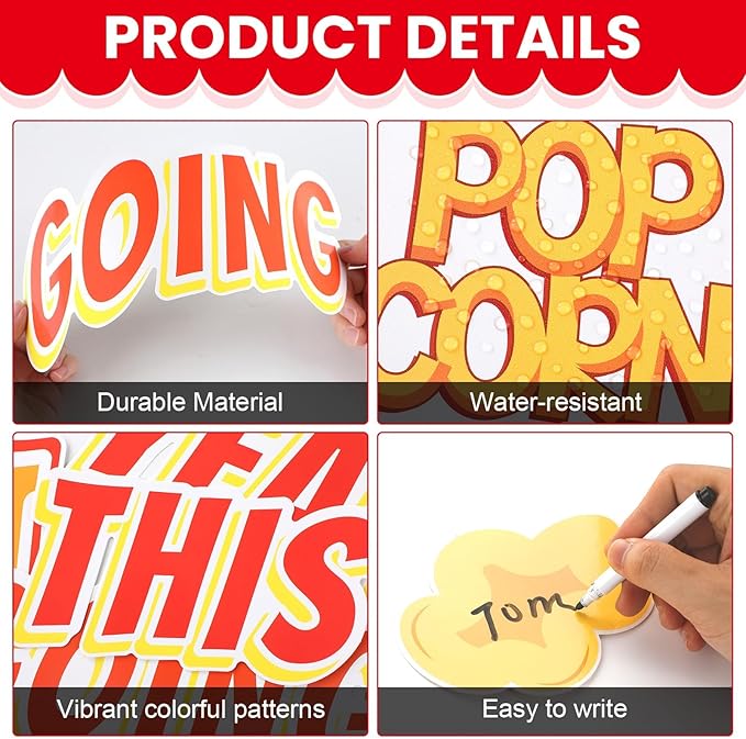 Popcorn Bulletin Board for Classroom Decorations Happy New Year Classroom - Image 3