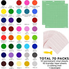 HTVRONT Permanent Vinyl 70 Pack 12"x12", Compatible - Image 2