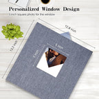potricher Large Photo Album Self Adhesive 3x5 4x6 5x7 8x10 10x12 Pictures Linen - Image 2