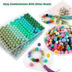 160Pcs Silicone Beads 12mm Mix Color, Bulk Silicone Beads 12mm - Image 6