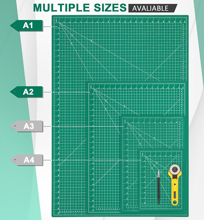 Density-upgraded 24" x 36" Large Self Healing Sewing Mat, Idemeet Rotary - Image 3