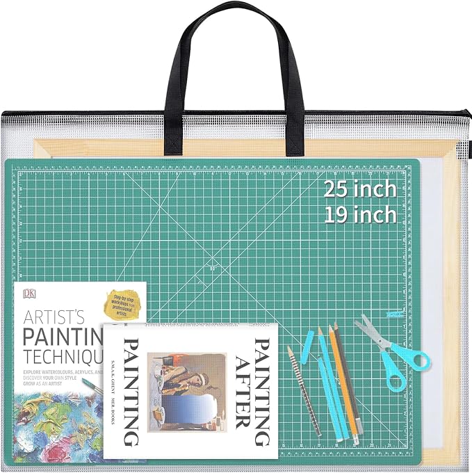 YOPCDJ 25x19 inches Art Portfolio Case, Storage Chart Art Portfolio Bag by YOPCDJ