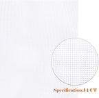 Caydo 6 Pieces Aida Cloth 14 Count White Cross Stitch Fabric - Image 5