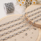 2 Meters Stainless Steel Jewelry Making Chains Oval Chain Bulk | Chunky Chains - Image 8