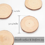 Unfinished Natural Wood Slices - Image 2