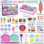 Golray Ice Cream Sensory Bin for Girls, Play Sand Art Kit - Image 2