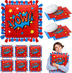 Chunful 6 Sets Hero Themed Tied Pillow Craft Kit DIY Wow POW Boom Comic Hero by Chunful