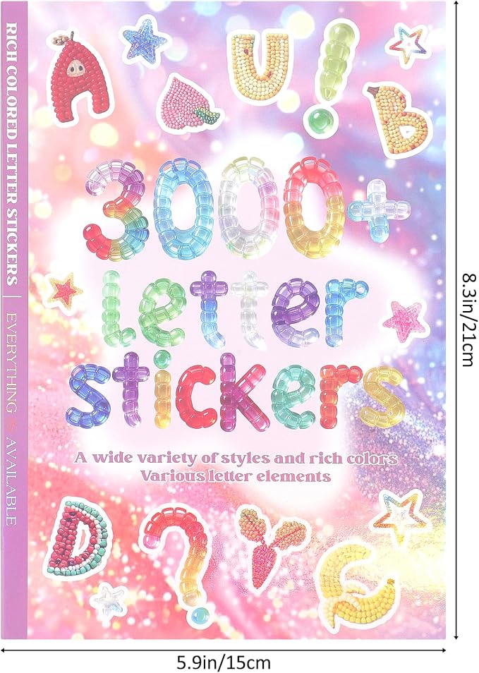 3000+ Pcs Alphabet Sticker for Journaling, Fun & Colorful Craft Letter Stickers - Image 2