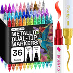 ARTISTRO 36 Metallic Acrylic Paint Markers by ARTISTRO