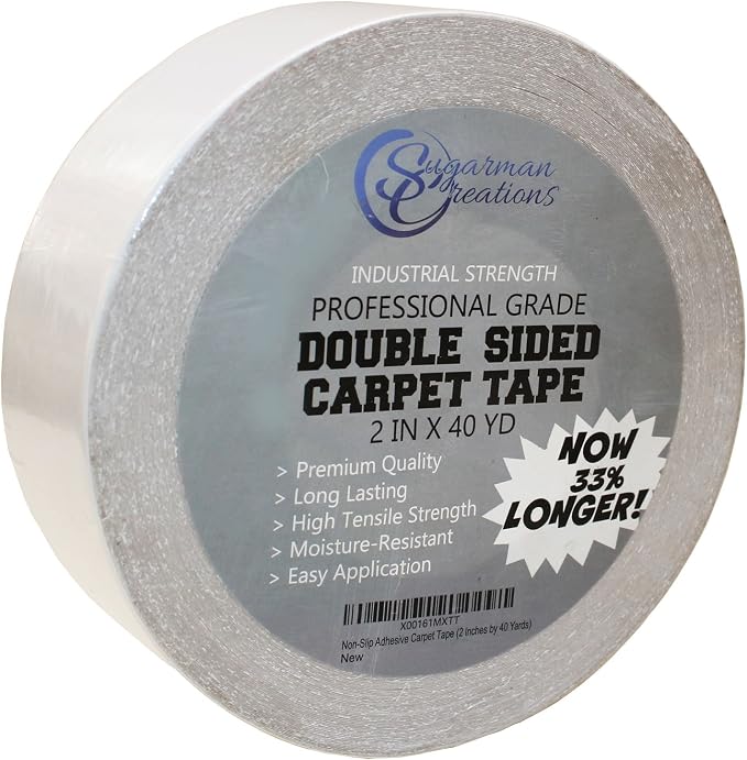 Strongest Double Sided Carpet Tape, 2 Inch by 40 Yard, 120 feet! 2X More! 5 by SugarmanCreations