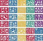 30 Pieces Drawing Stencils Set for Kids, Plastic Drawing Painting Stencil by LanMa