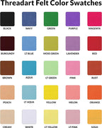 Threadart Navy Premium Felt Sheets - Image 2