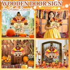 Large Size 12" Wooden Turkey Ornaments to Paint, Thanksgiving DIY Blank - Image 5