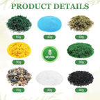Thiccywoov 40 Pcs Diorama Supplies Kit Include 32 Rainforest Miniature Trees - Image 3