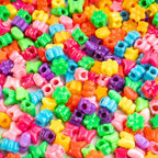 800PCS Pony Beads, Kandi Beads for Bracelets Making Kit, Hair Braids Crafts - Image 4