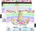 Unicorn Pink Pencil Pouch for 3 Ring Binder, 2 Pack Waterproof Pencil Bags by BOENLE-WELCOMEYOURCOMING