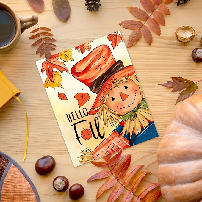 COCHIE 10PCS Fall Thanksgiving Unfinished Wood Crafts to Paint - Image 7