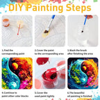 Landscape Paint by Numbers for Adult, Yin Yan Paint by Numbers Kit for Adults - Image 8