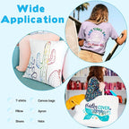 Tintnut Multicolor Watercolor Heat Transfer Vinyl, PU HTV sheets, easy cut & - Image 5