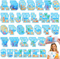 WILLBOND 52 Pcs Beach Alphabet Patches 2.8 Inch Self Adhesive Letter Patches by Willbond+Technology+Limited