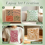 Texture Stencils for Crafts Reusable 12Pcs Stencils | DIY Art Painting Stencil - Image 5
