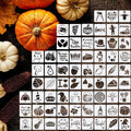 Marspark 66 Pcs Small Stencils for Crafts Reusable 3 Inch Stencils for Painting by Marspark