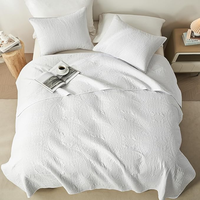 akkialla Queen Quilt Bedding Set, Lightweight Soft Bedspread Coverlet, Modern - Image 3