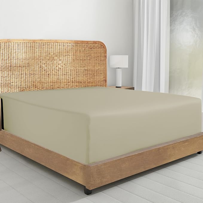 California Design Den California King Fitted Sheet Deep Pocket Only by CaliforniaDesignDen