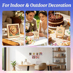 ESRICH 6 Pack Wood Panels with 4"x4", Square Craft Wood Canvas Boards, Blank - Image 7