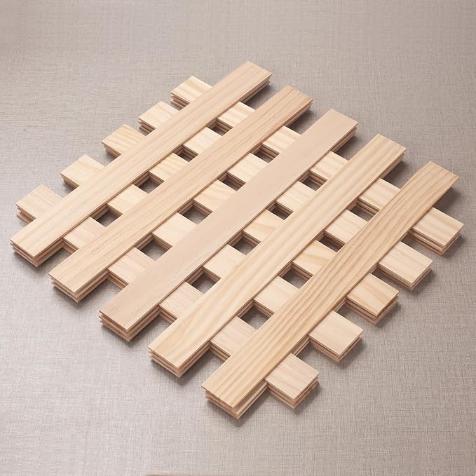 Wooden Dowels for Crafts, Wood Strips Trim Slats for Wall 1/8" × 1.5" × 15" - Image 2