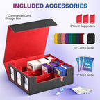 UAONO Card Storage Box for Trading Cards, 1800+ Commander Deck Box for MTG - Image 3